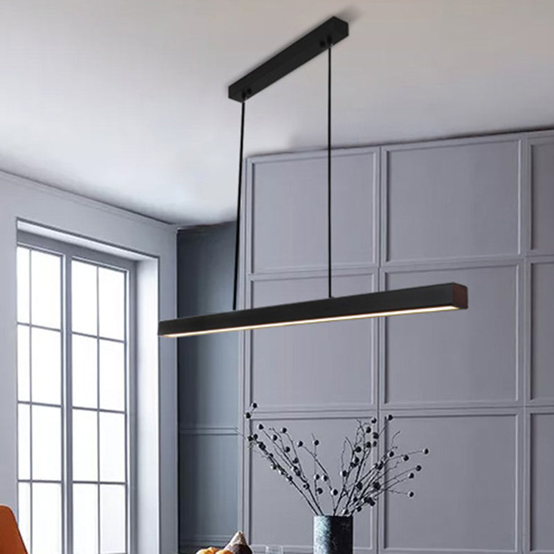 Lampada dell'isola a ciondolo lineare Lampada a pendente moderno a pendente moderno