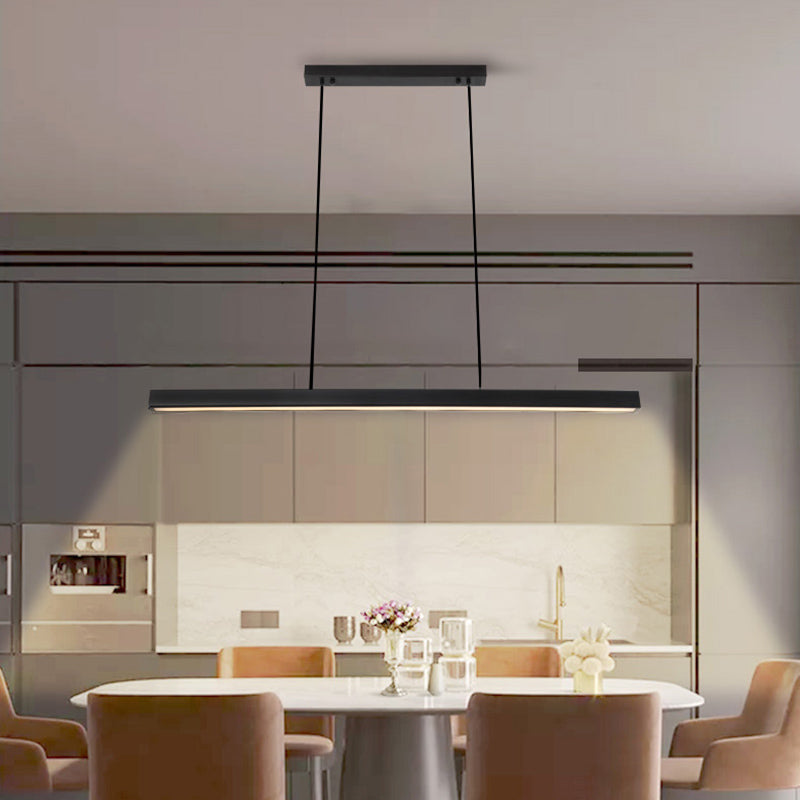 Lampada dell'isola a ciondolo lineare Lampada a pendente moderno a pendente moderno