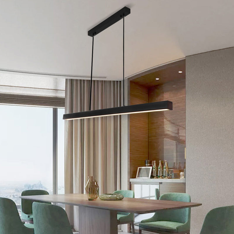 Lampada dell'isola a ciondolo lineare Lampada a pendente moderno a pendente moderno