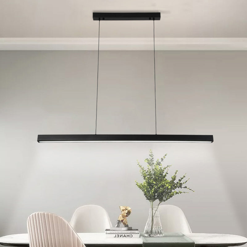 Lampada dell'isola a ciondolo lineare Lampada a pendente moderno a pendente moderno