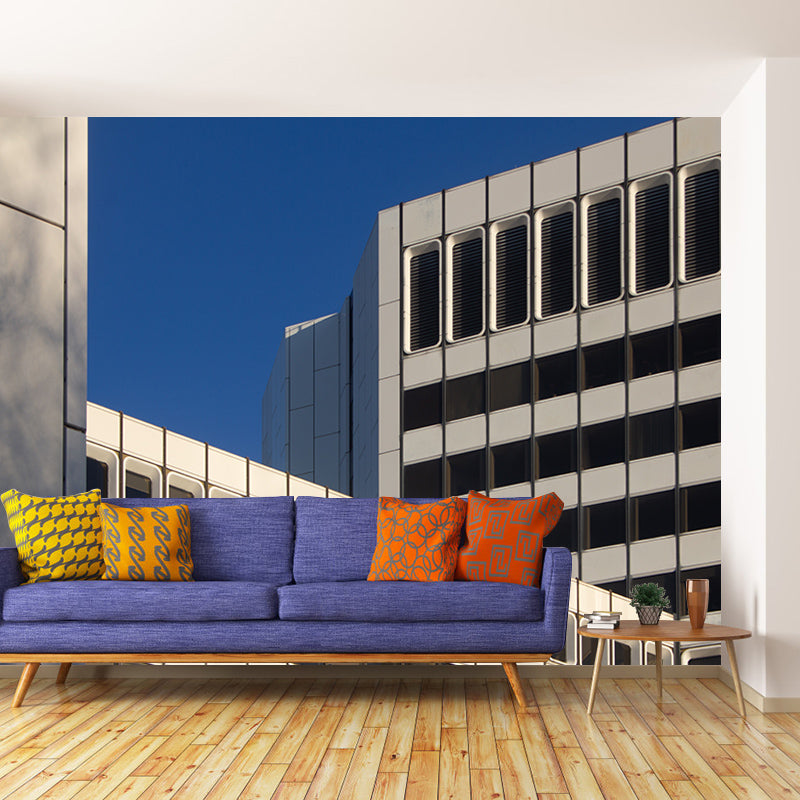 Modern Architecture Landscape Living Room Mural Wallpaper, Custom-Printed