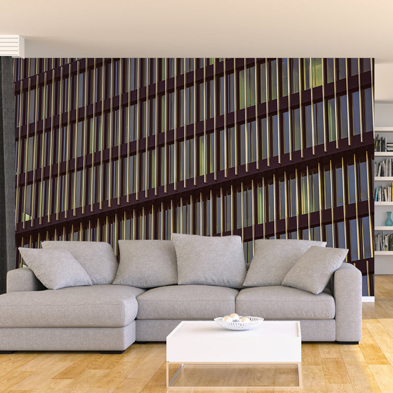 Modern Architecture Landscape Living Room Mural Wallpaper, Custom-Printed