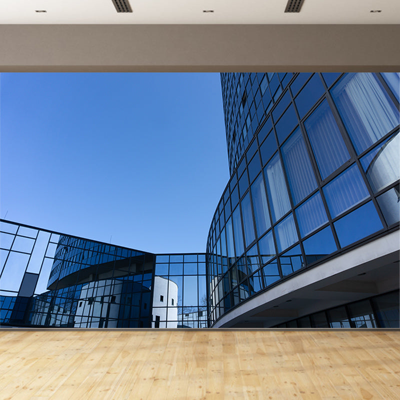 Modern Architecture Landscape Living Room Mural Wallpaper, Custom-Printed