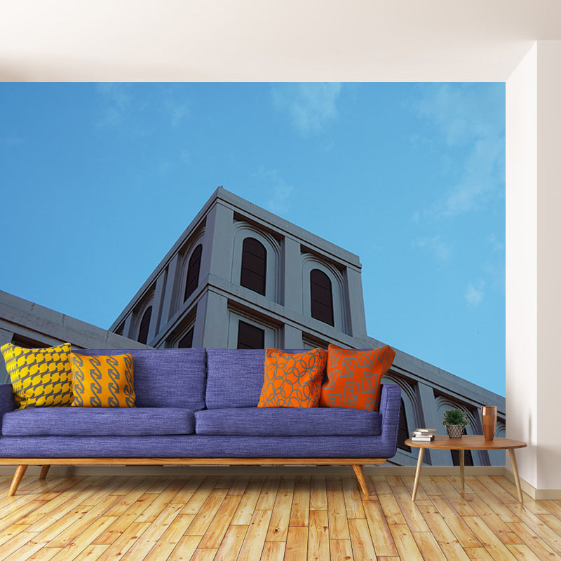 Contemporary Architecture Meeting Room Mural Mildew Resistant Wall Decor