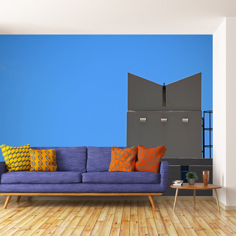 Contemporary Architecture Meeting Room Mural Mildew Resistant Wall Decor