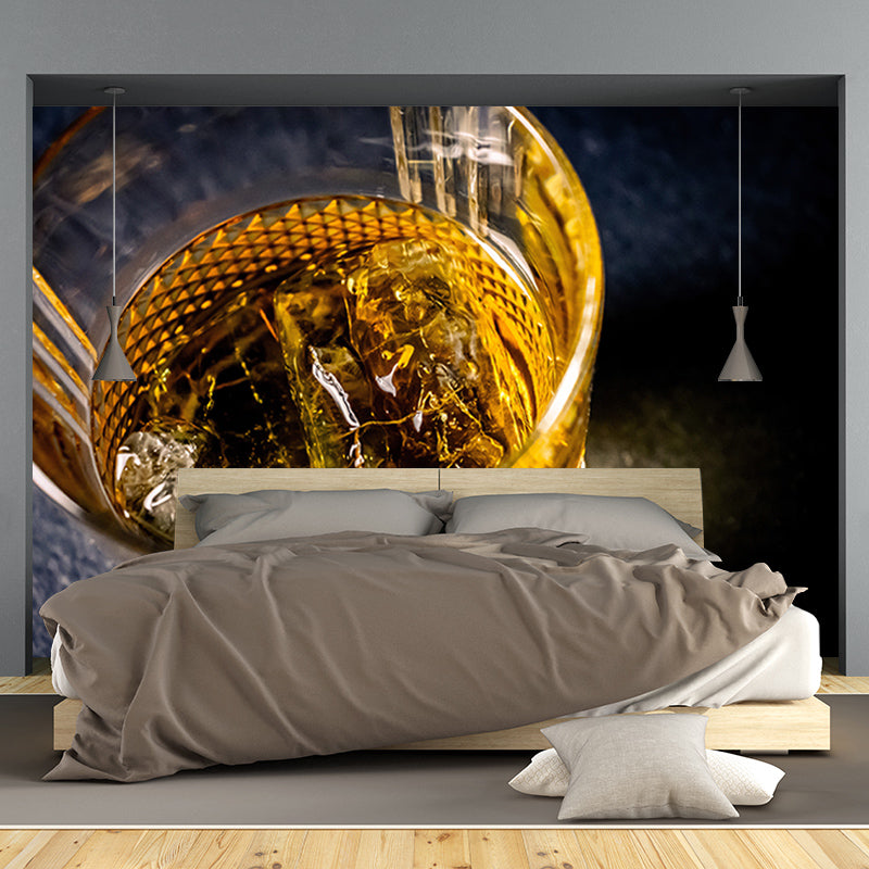 Nordic Style Wine Glass Mural Moisture Resistant Wall Art for Wine Shop, Made to Measure