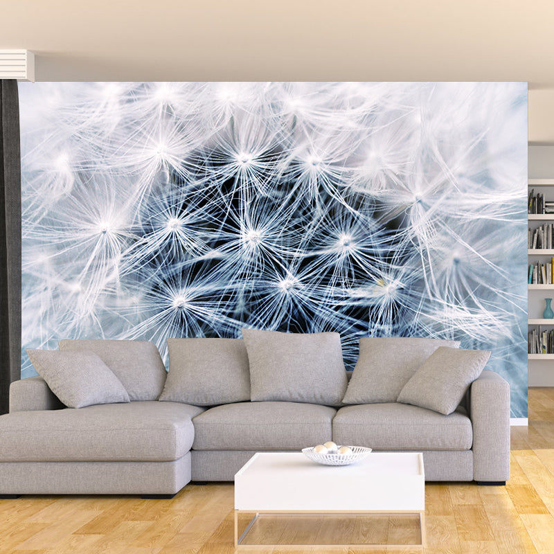 Dandelion Plant Mural Decal Modern Sitting Room Wall Decor, Custom Size