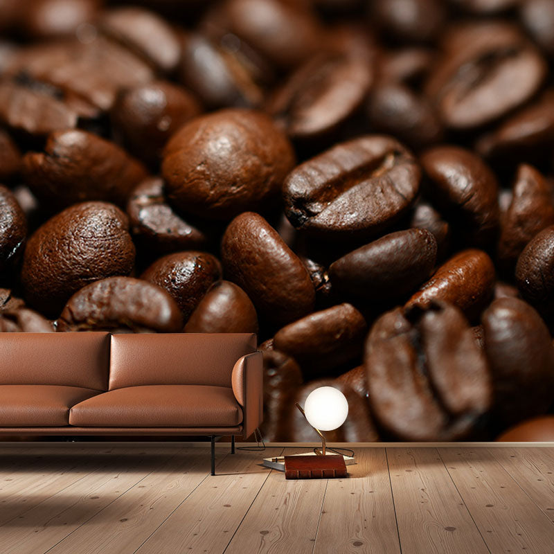 Coffee Beans Modern Decoration Mural Wallpaper Waterproofing, Personalized Size
