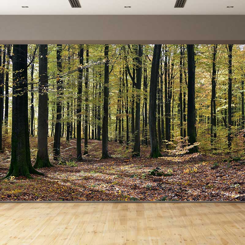 Crowded Forest Mural Wallpaper for Living Room Waterproofing Wall Covering, Made to Measure