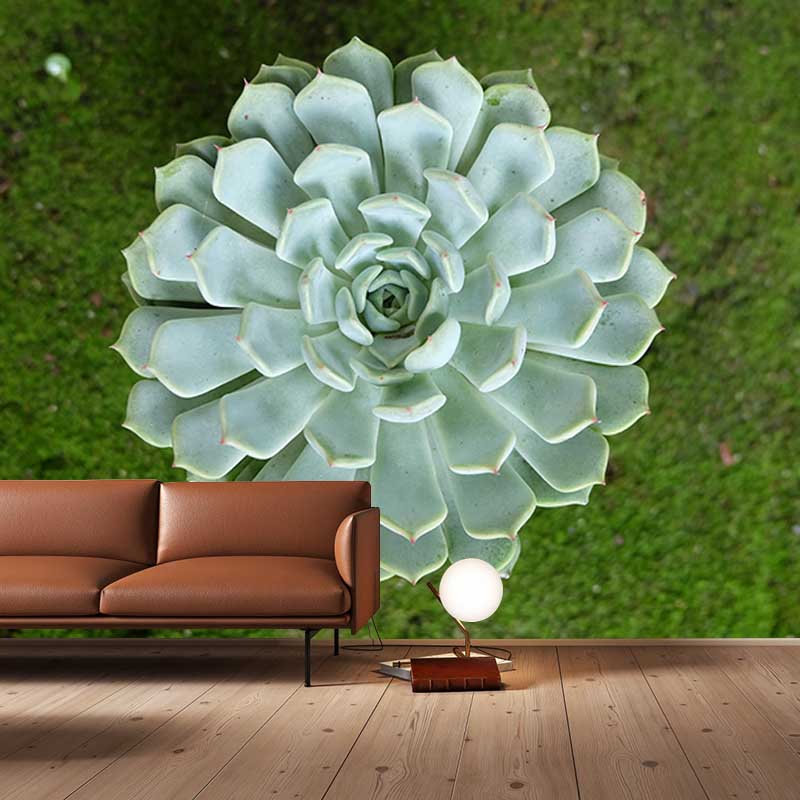 Green Plant Wall Mural for Study Room Home Decor, Personalized Size Available