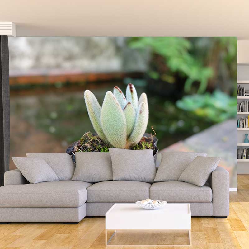 Green Plant Wall Mural for Study Room Home Decor, Personalized Size Available