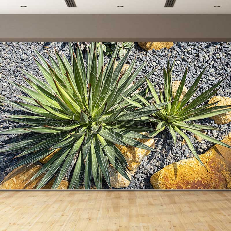 Plant Wall Murals Tropical Moisture Resistant Wall Covering, Custom Size
