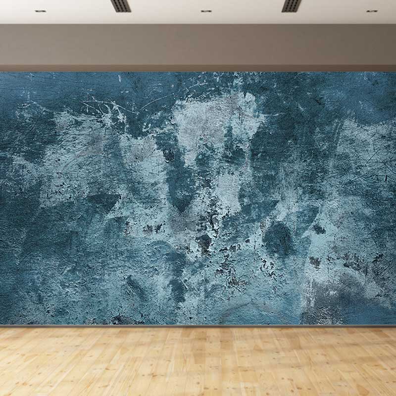 Rusty Metal Mural Wallpaper Moisture Resistant in Dark Color, Custom Size