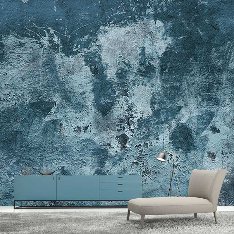 Rusty Metal Mural Wallpaper Moisture Resistant in Dark Color, Custom Size