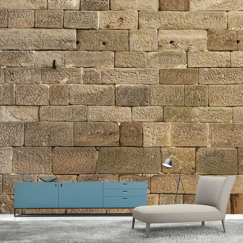 Old Brick Wall Murals for Restaurant Washable Wall Covering, Custom Size Available