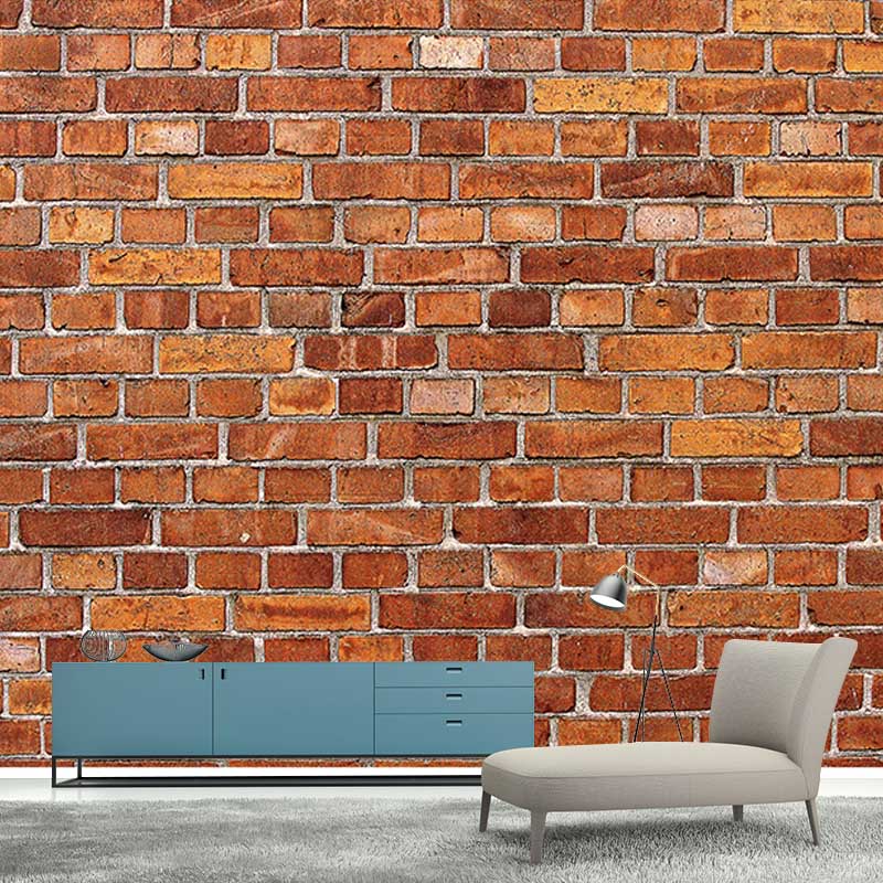 Brick Wall Background Stain Resistant Wall Murals for Restaurant, Personalized