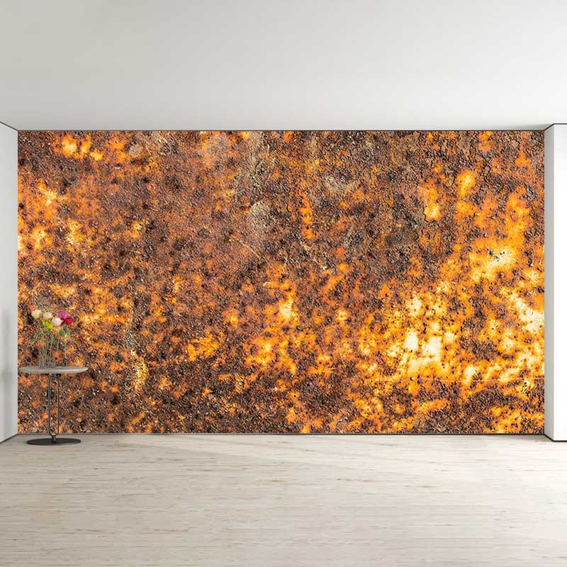 Industrial Style Metal Murals Wallpaper for Bedroom, Custom Size Available