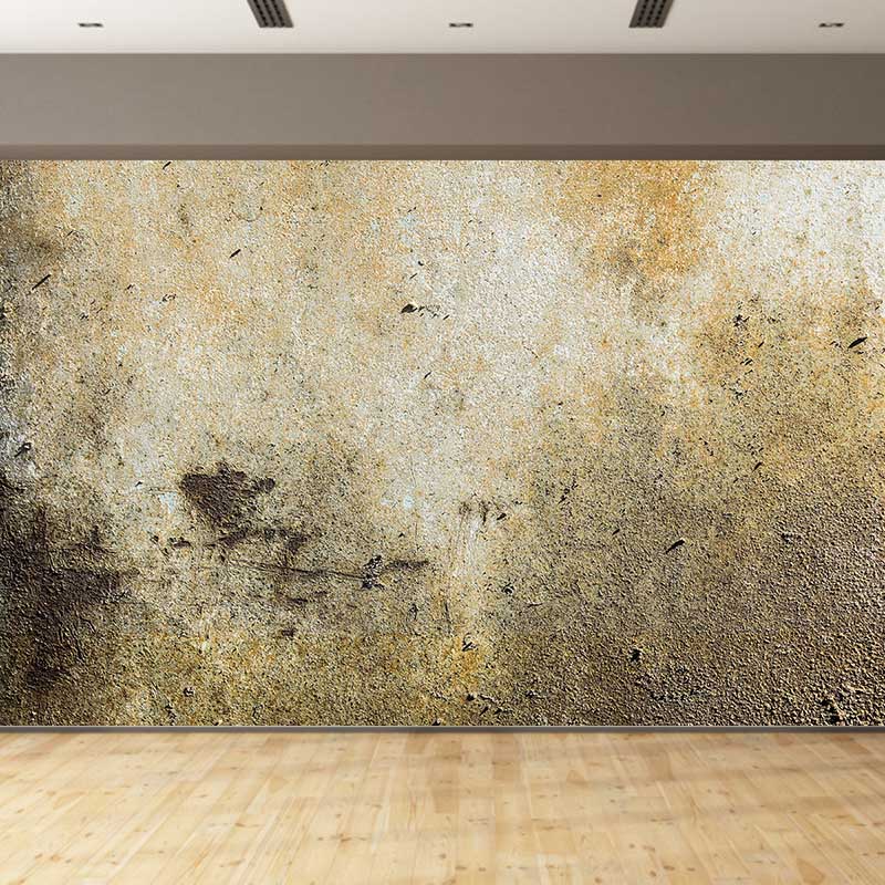 Industrial Style Metal Murals Wallpaper for Bedroom, Custom Size Available