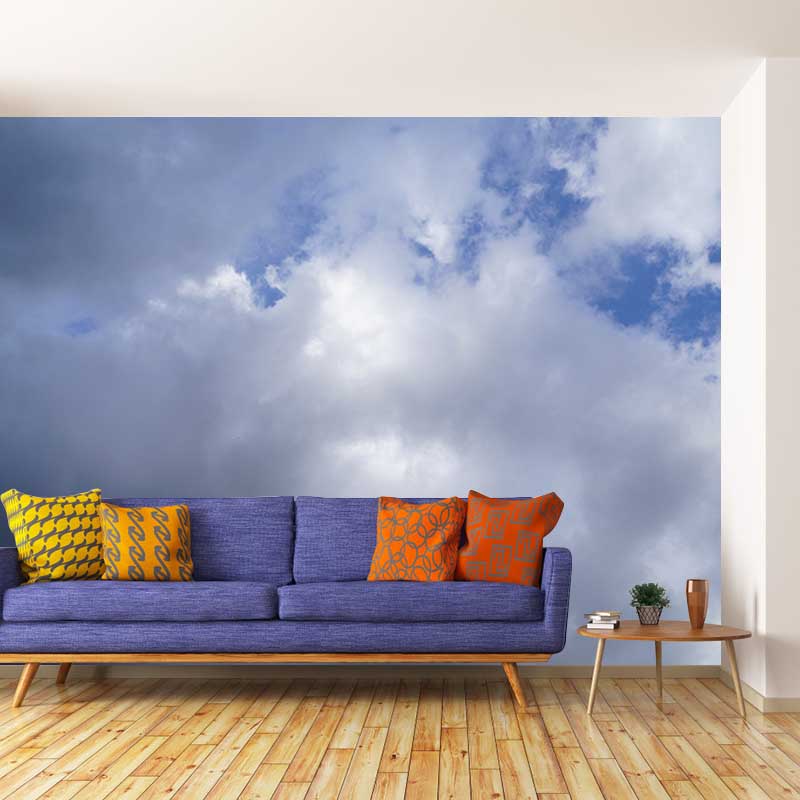 Sky and Clounds Mural Wall Paper Home Decorations for Kitchen Living Room