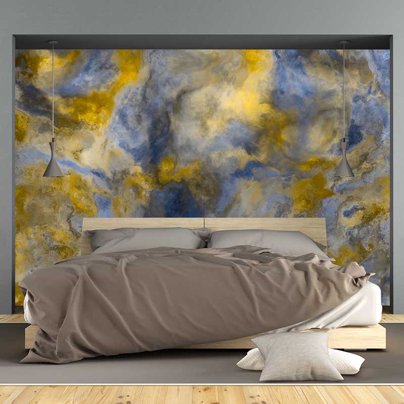 Abstract Wall Murals for Bedroom Moisture Resistant, Custom Size Available