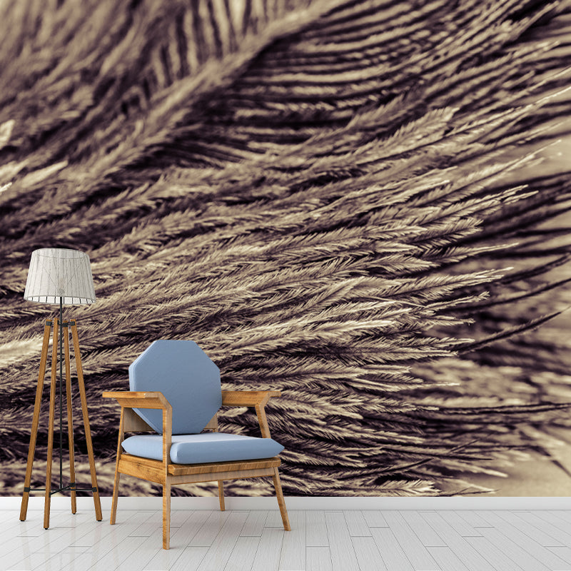 Feather Wall Mural Decal Home Decor for Living Room Girls Women Bedroom