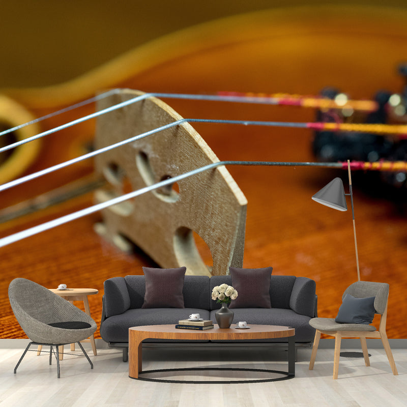 Guitar Musical Instrument Mural Wallpaper Modern Decorative Interior Murals