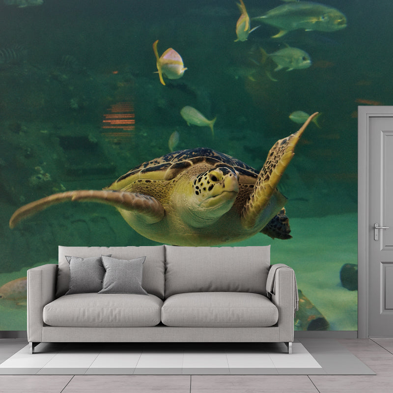 Seabed Nature Scenery Mural Wallpaper for Sleeping Room Waterproofing, Custom Made