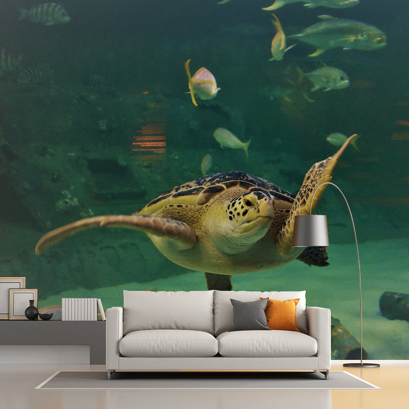 Seabed Nature Scenery Mural Wallpaper for Sleeping Room Waterproofing, Custom Made
