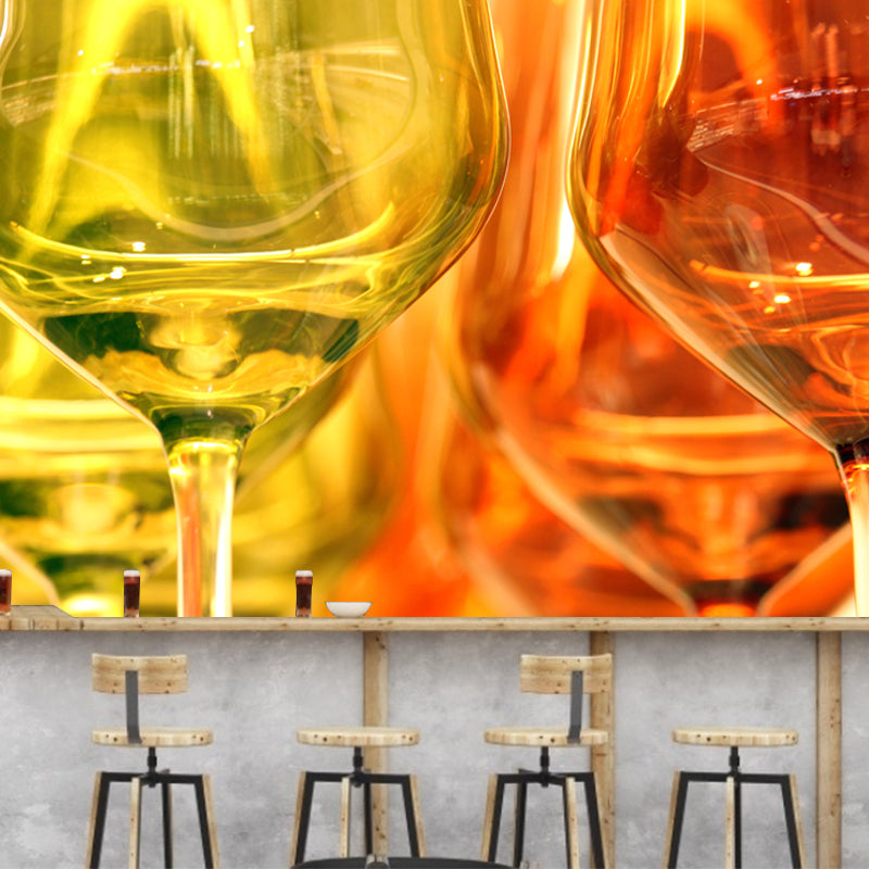 Commercial Use Wine Mural Wallpaper Moisture Resistant for Wine Bar, Custom Size Available