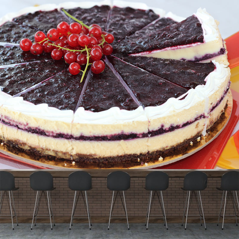 Sweet Cake Mural Personalized Minimalism Wall Art for Bakery, Custom Size Available