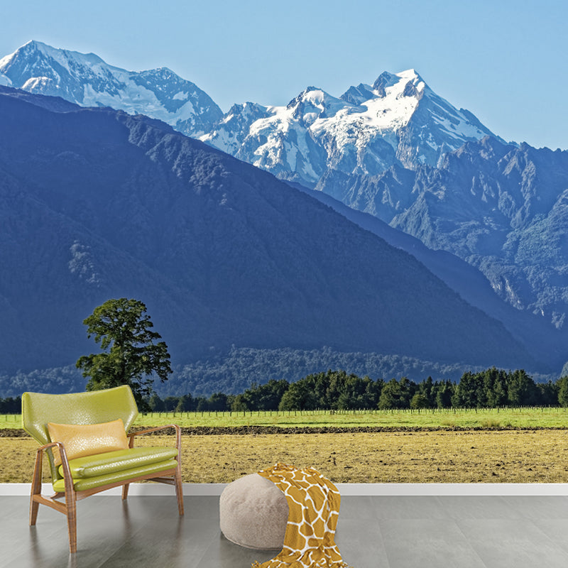 Magnificent Mountain View Removable Mural Wallpaper for Living Room Decor