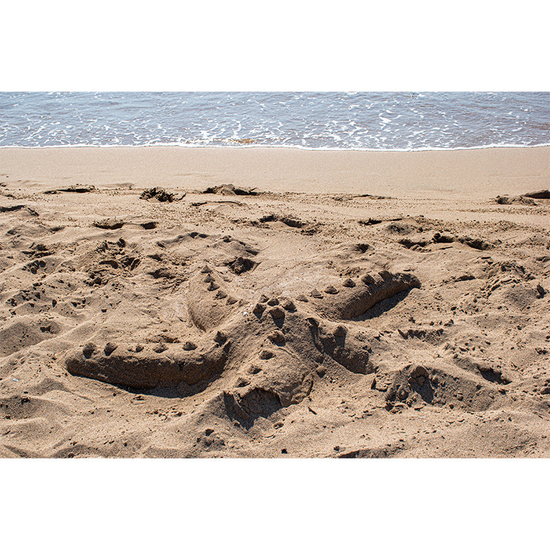 Blue Sea Wall Mural Moisture Resistant Wall Decoration for Bedroom Living Room