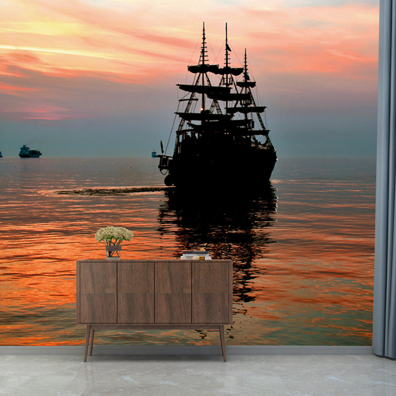 Ship Transportation Wall Decoration for Bedroom Living Room, Stain Resistant