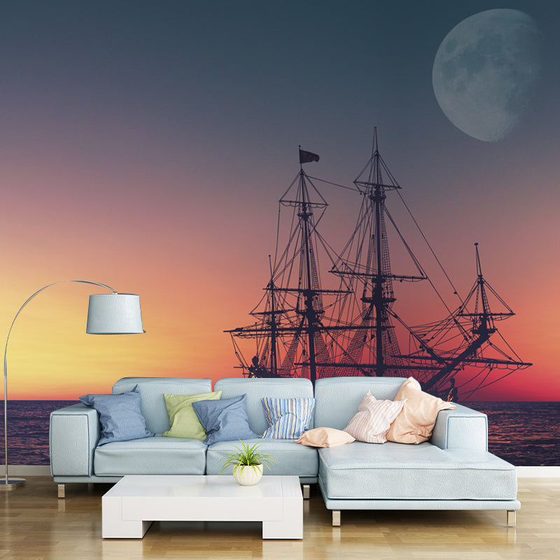 Ship Transportation Wall Decoration for Bedroom Living Room, Stain Resistant