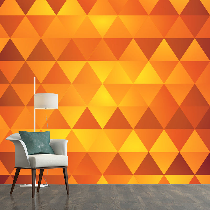 Minimalism Style Geometry Moisture Resistant Wall Covering for Sleeping Room