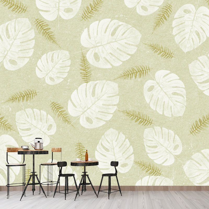 Minimalism Plant Illustration Wall Paper Murals Art Deco Stain Resistant Bedroom Wall Covering