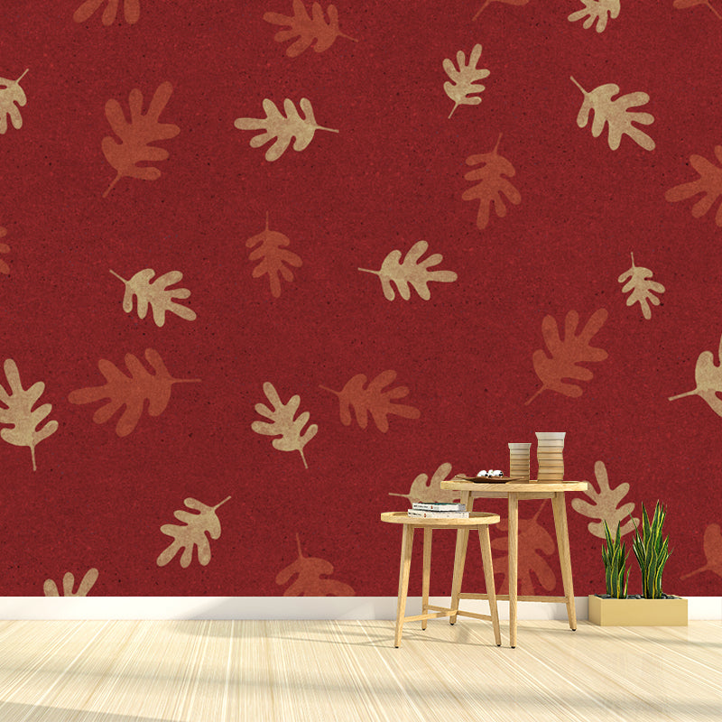 Minimalism Plant Illustration Wall Paper Murals Art Deco Stain Resistant Bedroom Wall Covering