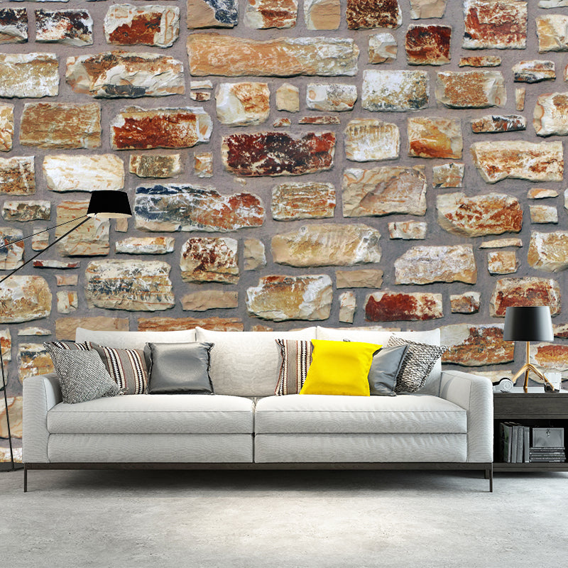 Industrial Style Brick Wall Mural for Living Room Bedroom Dining Room, Waterproofing