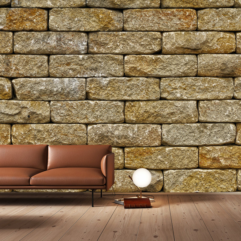 Industrial Style Brick Wall Mural for Living Room Bedroom Dining Room, Waterproofing