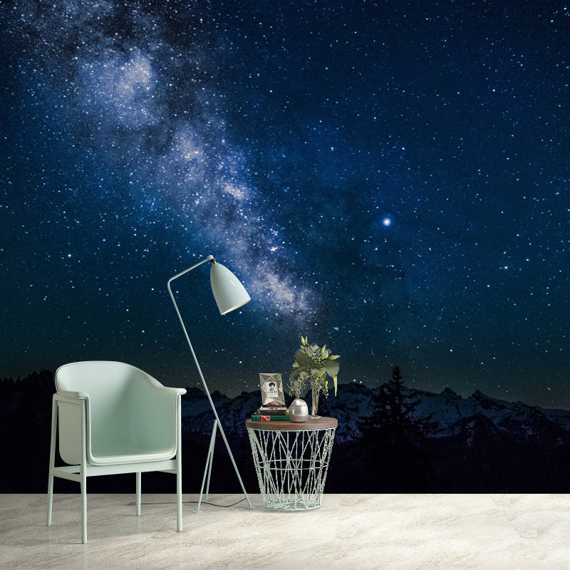 Outer Space Murals Wallpaper Water Resistant Wall Art for Living Room Bedroom