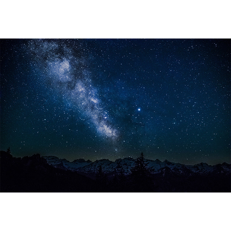 Outer Space Murals Wallpaper Water Resistant Wall Art for Living Room Bedroom