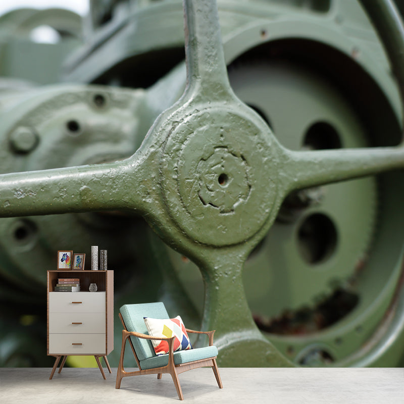 Industrial Style Mental Murals Wallpaper for Living Room, Custom Size Available