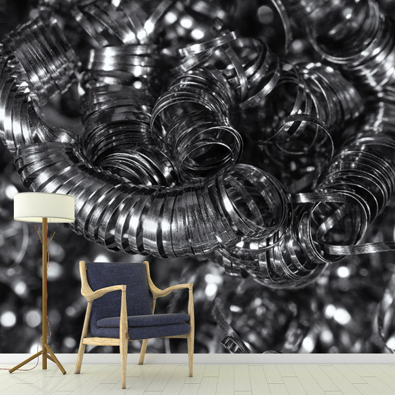 Industrial Style Mental Murals Wallpaper for Living Room, Custom Size Available