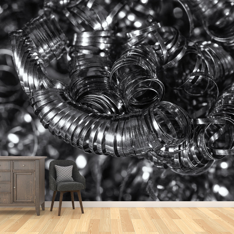 Industrial Style Mental Murals Wallpaper for Living Room, Custom Size Available