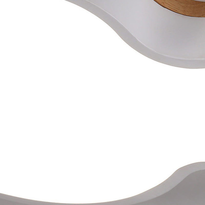 Lámpara de techo de macarrón de hierro forjado, montaje empotrado LED de nube acrílica, estilo nórdico moderno, para dormitorio