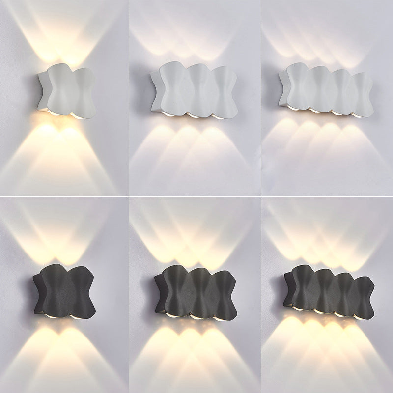 Golven multi lights wand gemonteerd licht aluminium moderne stijl led wand sconce