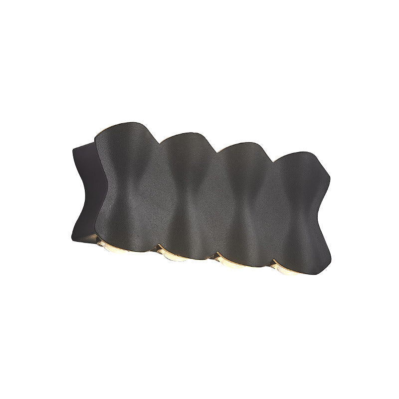 Golven multi lights wand gemonteerd licht aluminium moderne stijl led wand sconce