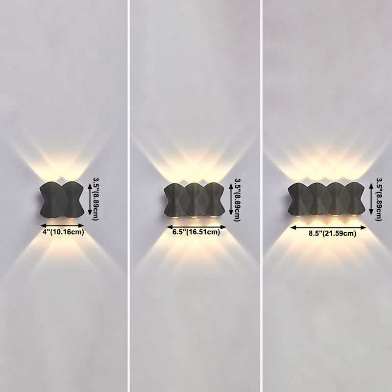 Golven multi lights wand gemonteerd licht aluminium moderne stijl led wand sconce