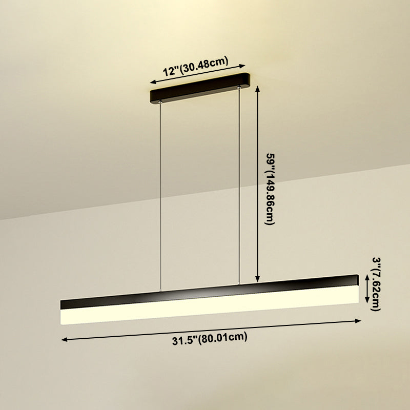 Illuminazione a ciondolo lineare Isola Light Light Kitchen Isola Modern Isola illuminazione