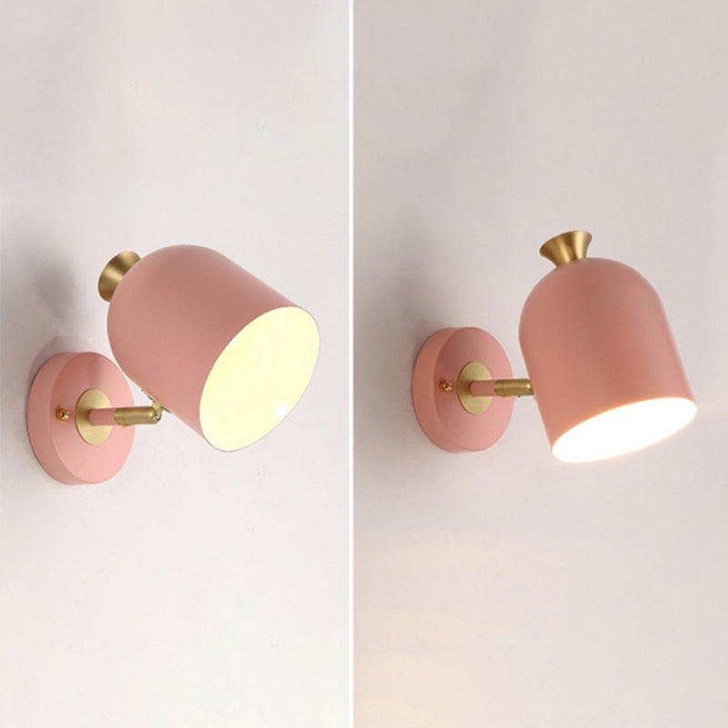 Luci da parete moderna a parete a cupola allungata 1 metallo 1 luci da parete leggera